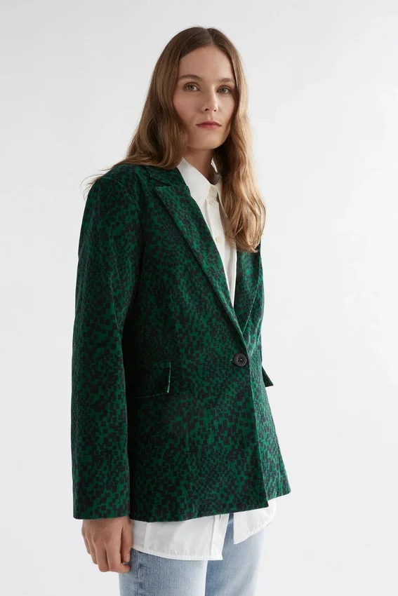 Altes Jacket Green Sinda Print Altes Jacket Green Sinda Print