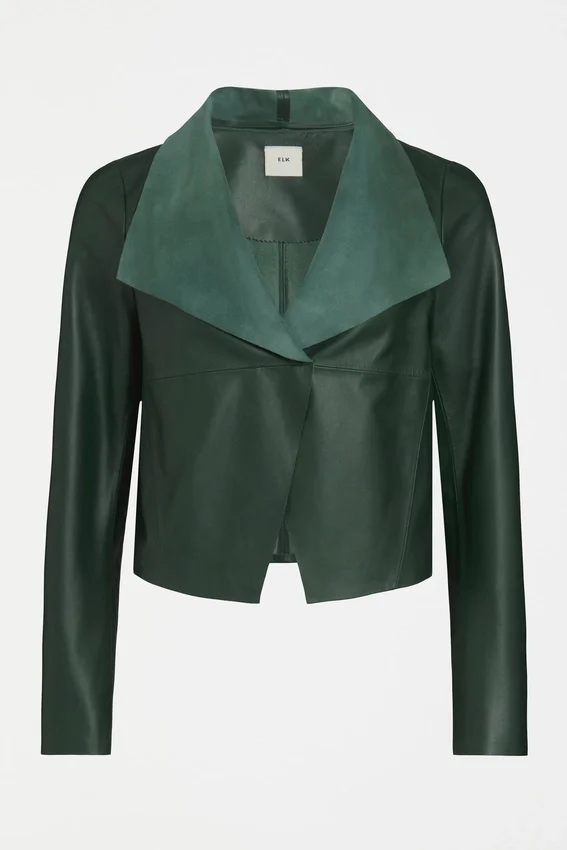Fine Leather Jacket Milan Green Fine Leather Jacket Milan Green