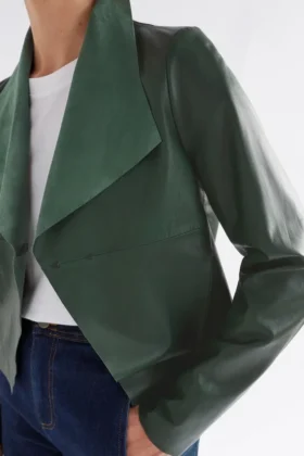 Fine Leather Jacket Milan Green