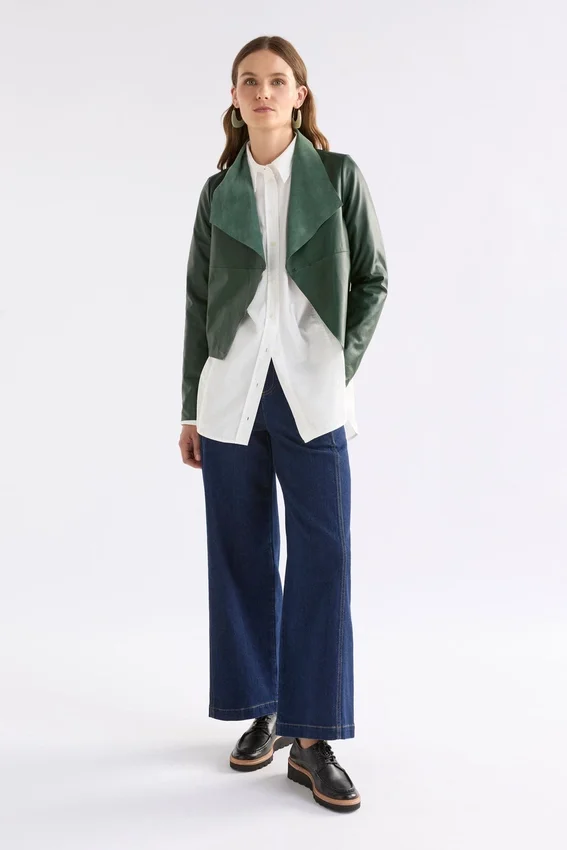 Fine Leather Jacket Milan Green Fine Leather Jacket Milan Green