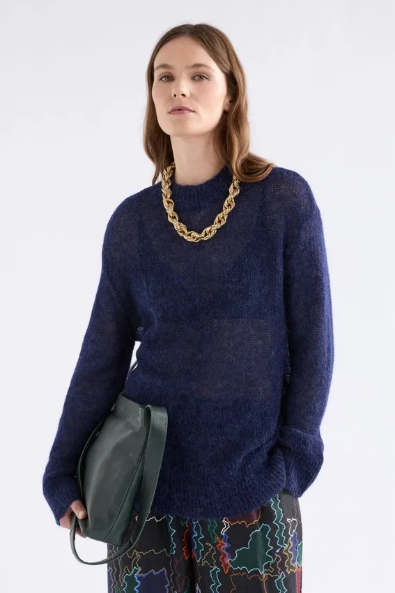 Fjer Sweater Bright Navy Fjer Sweater Bright Navy