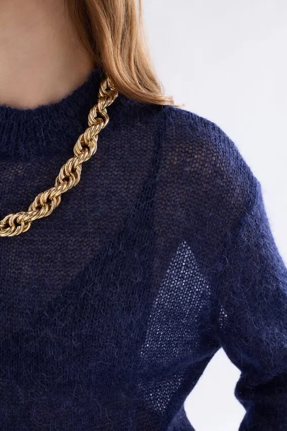 Fjer Sweater Bright Navy Fjer Sweater Bright Navy