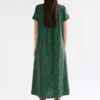 Haki Dress Green Sinda Print