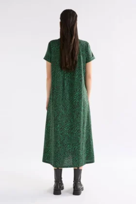 Haki Dress Green Sinda Print