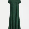 Haki Dress Green Sinda Print