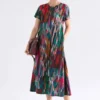 Haki Dress Mella Print