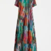 Haki Dress Mella Print