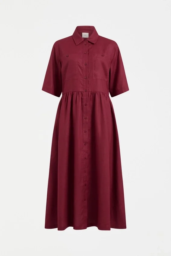 Llinen Light Dress Bordeaux Llinen Light Dress Bordeaux