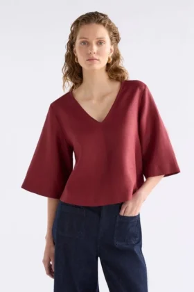 Llinen Light V Neck Top Llinen Light V Neck Top