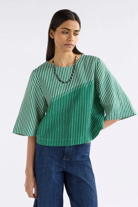 Llinen Top Otler Print Llinen Top Otler Print