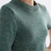 Luft Lurex Knit Top Sage Gold