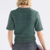 Luft Lurex Knit Top Sage Gold