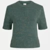 Luft Lurex Knit Top Sage Gold