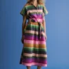 Tilko Linen Shirt Dress Lysbro Print