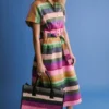 Tilko Linen Shirt Dress Lysbro Print
