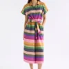 Tilko Linen Shirt Dress Lysbro Print