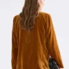 Velvet Soft Blazer Jacket Golden Velvet Soft Blazer Jacket Golden